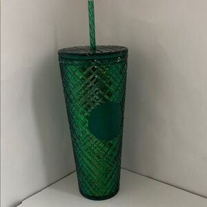 Starbucks Green Tumbler with Straw